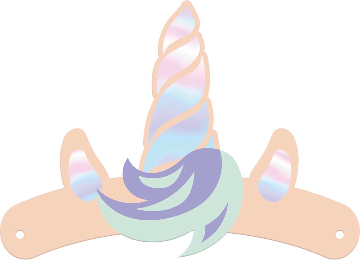 Unicorn en Rainbows Hoedjes | 6 stuks